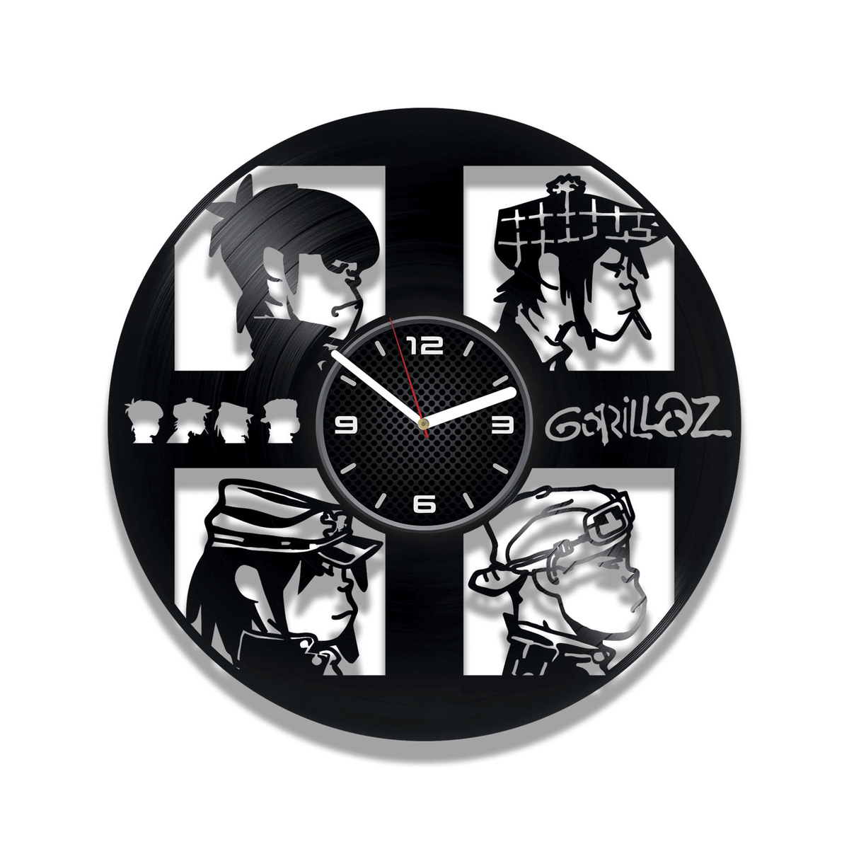 Music Band Vinyl Record Clock, Rock Gifts, Hip Hop Decor, Creative Decor For Men Room, Wedding Gift For Groom, Feel Good Inc, Clint Eastwood
