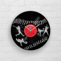 Baseball Fan Gift, Vinyl Clock, Best Gifts for Him, Present for Son, Man Cave Artwork, Wall Decor for Men, Game Day, Garage Decoration