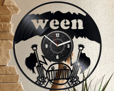 Rock Band Vinyl Record Round Clock Rock Music Wall Decor Unique Decor For Bedroom Rock Music Art Christmas Gift For Father