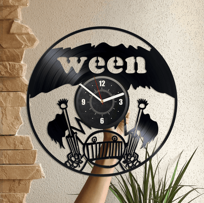 Rock Band Vinyl Record Round Clock Rock Music Wall Decor Unique Decor For Bedroom Rock Music Art Christmas Gift For Father