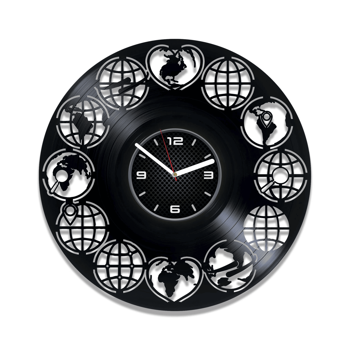 Traveling Vinyl Record Wall Clock Travel Wall Decor For Office Traveling Gift For Women Traveling Art New Year Gift For Man