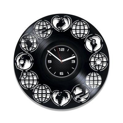 Traveling Vinyl Record Wall Clock Travel Wall Decor For Office Traveling Gift For Women Traveling Art New Year Gift For Man