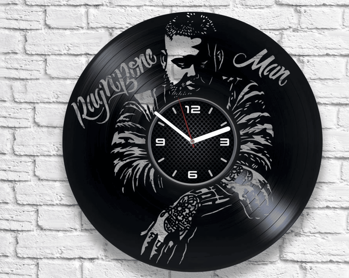 Rag'n'Bone Man Vinyl Record Wall Clock, Music Man Gift, Modern Home Decor, Wedding Gift For Bride, Human, Giant, Skin, Broken People
