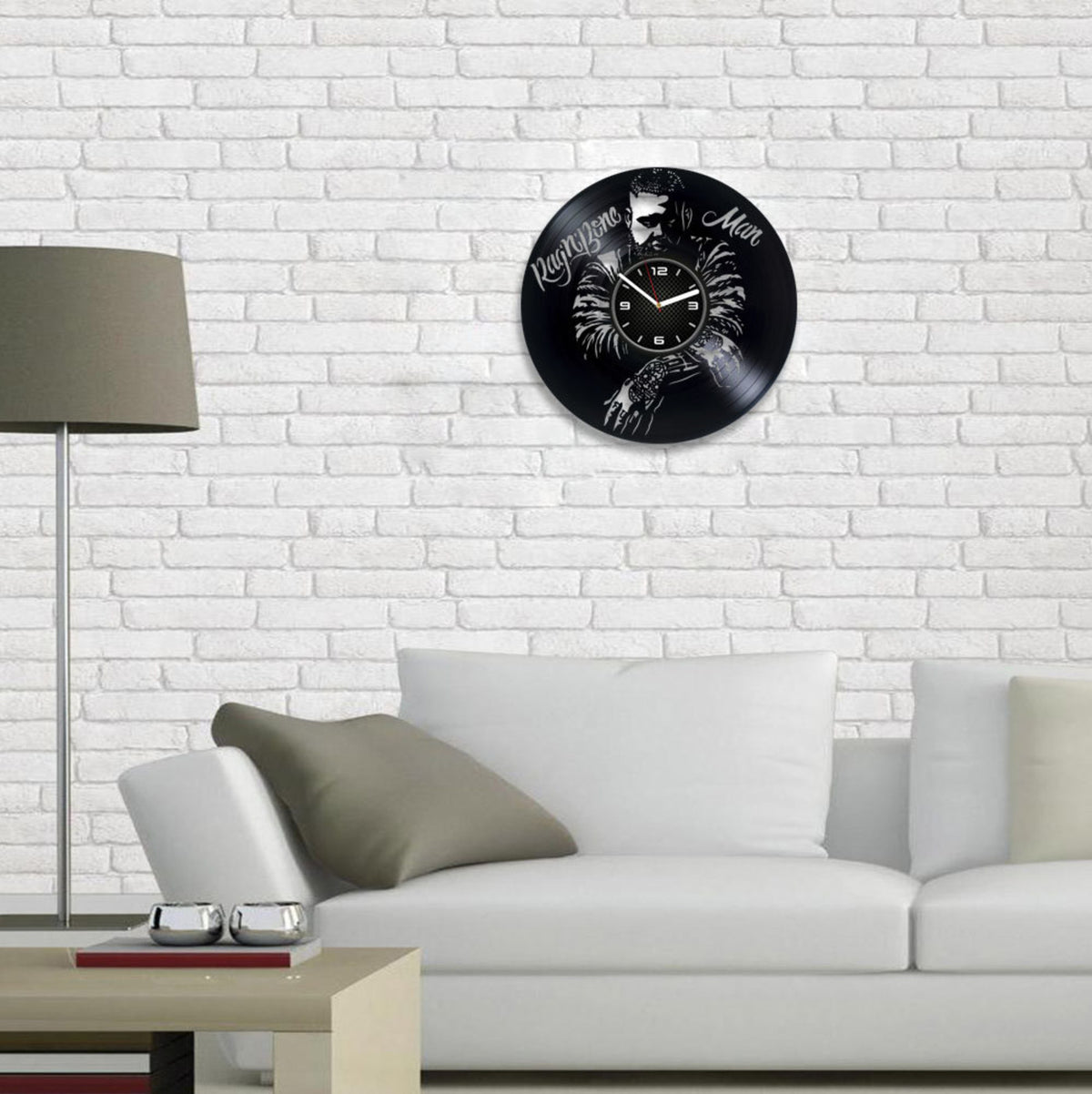 Rag'n'Bone Man Vinyl Record Wall Clock, Music Man Gift, Modern Home Decor, Wedding Gift For Bride, Human, Giant, Skin, Broken People