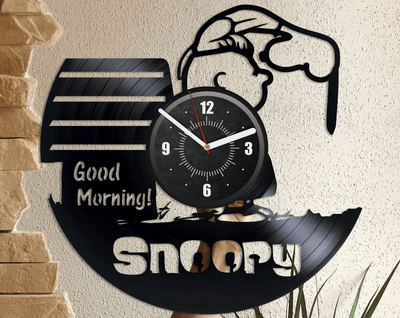 Cartoon Characters Vinyl Record Silent Clock Funny Decor For Kids Room Cartoon Wall Art Anniversary Gifts For Her Gift For Children