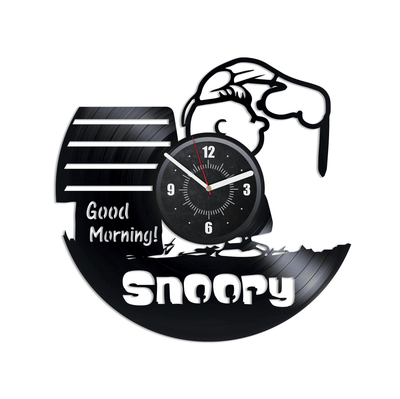 Cartoon Characters Vinyl Record Silent Clock Funny Decor For Kids Room Cartoon Wall Art Anniversary Gifts For Her Gift For Children