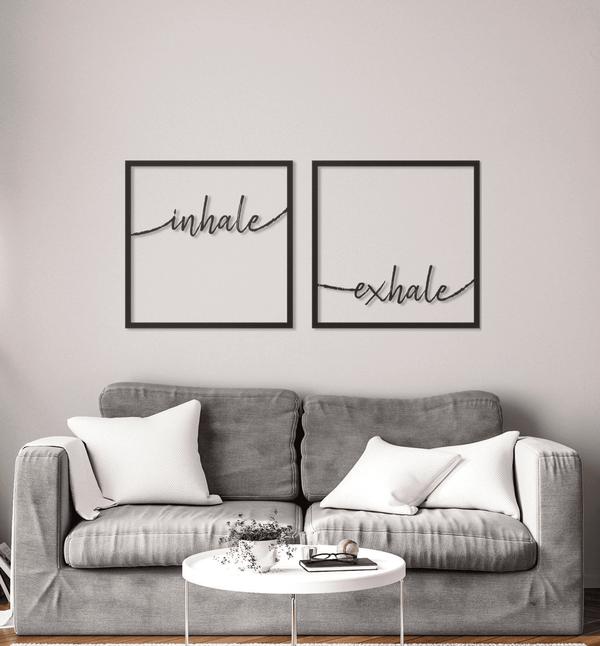 Inhale, Exhale, Yoga, Mindfulness Art, Motivation, Motivation Wall Art, Motivation Quotes, Wall Art, Minimalist, Geometric Wall Art