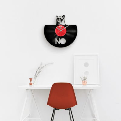 Grumpy Cat, Vinyl Clock, Cats Lover Gift, Cute Cat Gifts, Kids Room Artwork, Unique Clocks, Pets Wall Decor, Housewarming Decoration, Kitten