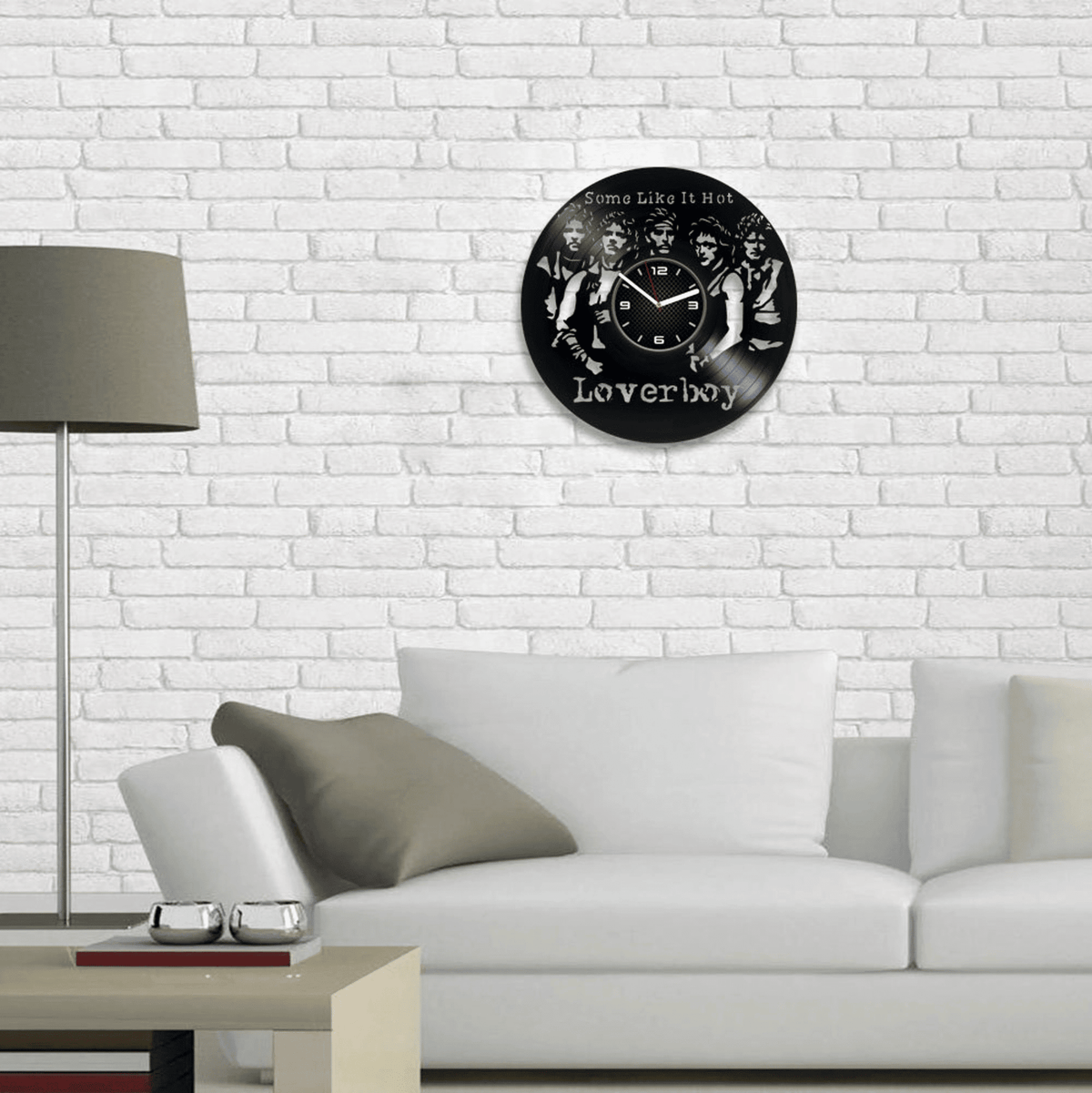 Loverboy Vinyl Record Wall Clock, Rock Gifts, Original Decor For Home, Wedding Gift For Couple, Turn Me Loose, Working for the Weekend