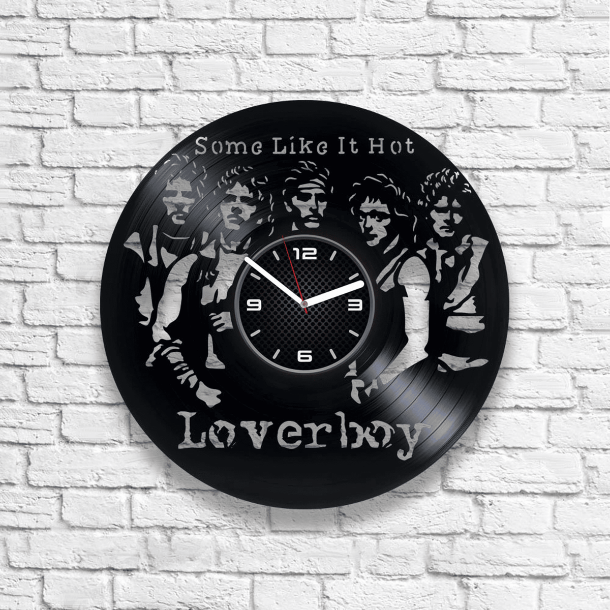 Loverboy Vinyl Record Wall Clock, Rock Gifts, Original Decor For Home, Wedding Gift For Couple, Turn Me Loose, Working for the Weekend
