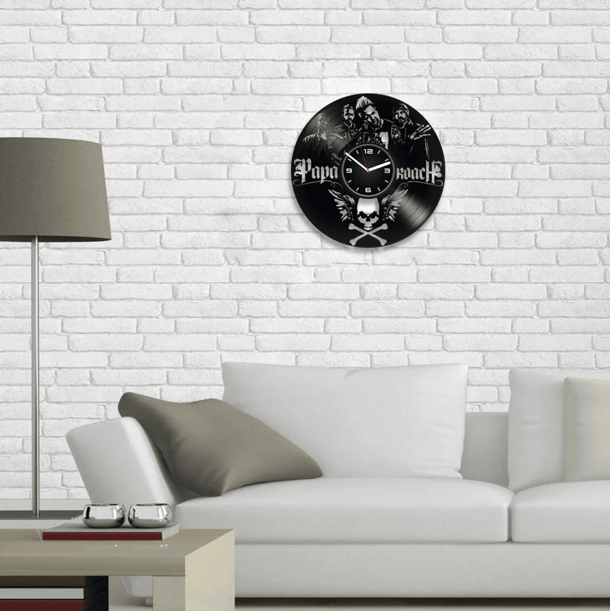 Papa Roach Vinyl Record Clock, Hard Rock, Contemporary Decor For Bedroom, Wedding Gift Ideas, Last Resort, Scars, Between Angels and Insects
