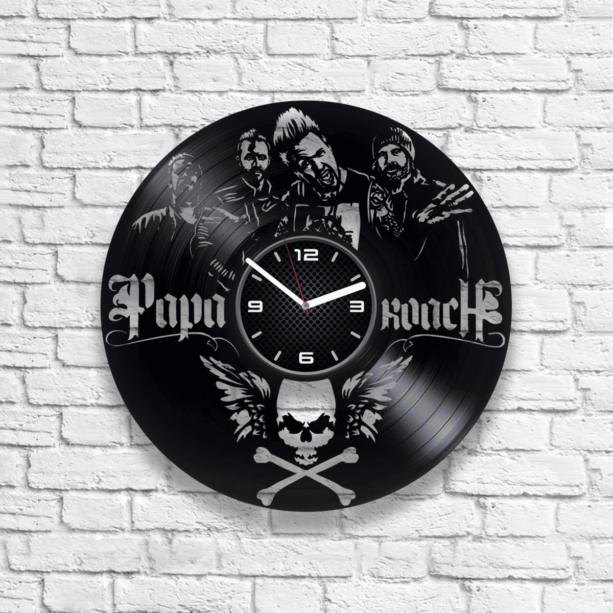 Papa Roach Vinyl Record Clock, Hard Rock, Contemporary Decor For Bedroom, Wedding Gift Ideas, Last Resort, Scars, Between Angels and Insects