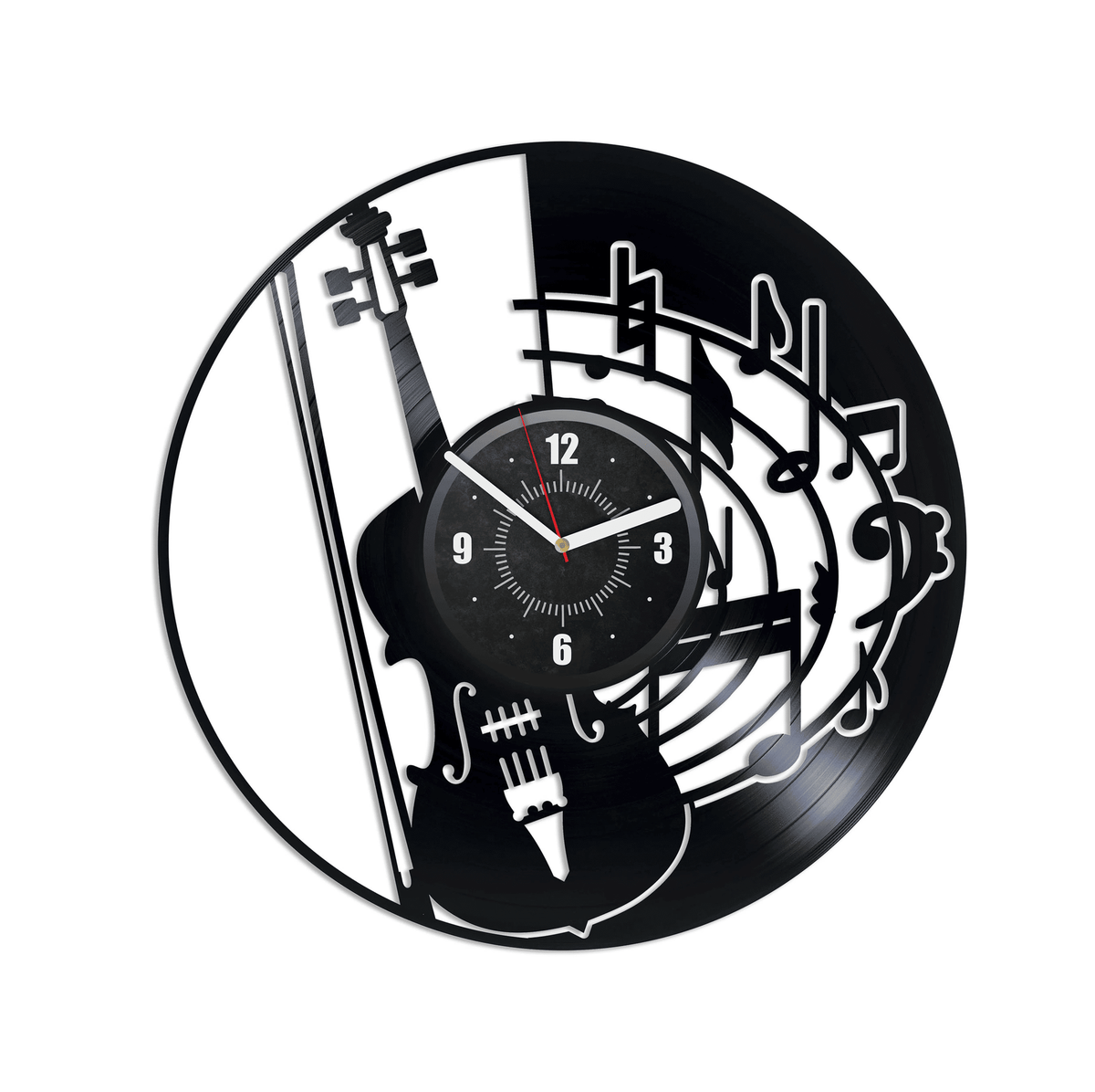 Violin Vinyl Record Handmade Music Clock Creative Art For Musician Violin Teacher Gift Music Instruments Decor New Year Gift For Women