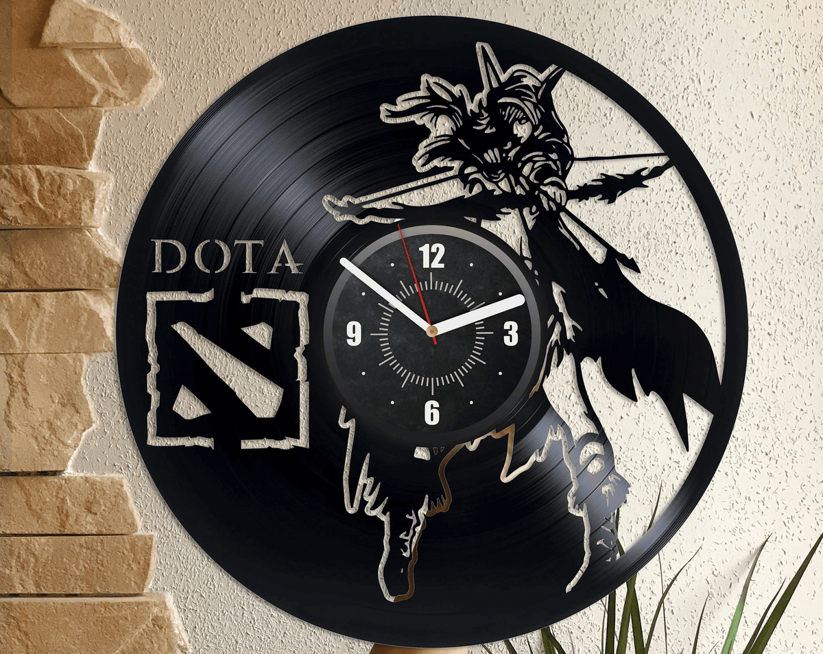Video Game Vinyl Record Round Wall Clock Game Lover Gift Wall Decor For Gaming Room Video Game Art Anniversary Gifts For Him