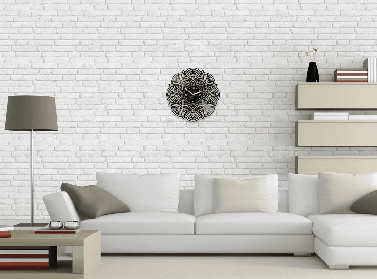 Mandala Vinyl Record Handmade Clock Cozy Decor For Bedroom Mandala Wall Art Gift For Yoga Teacher New Year Gift