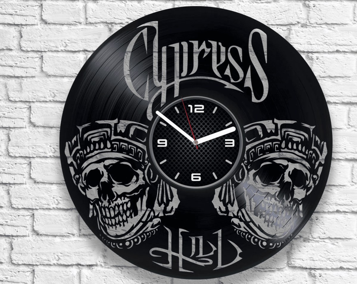 Cypress Hill Vinyl Record Clock, Hip Hop Gifts, Unique Wall Decor For Room, Anniversary Gifts, Loco en el coco, Lowrider, (Rock) Superstar