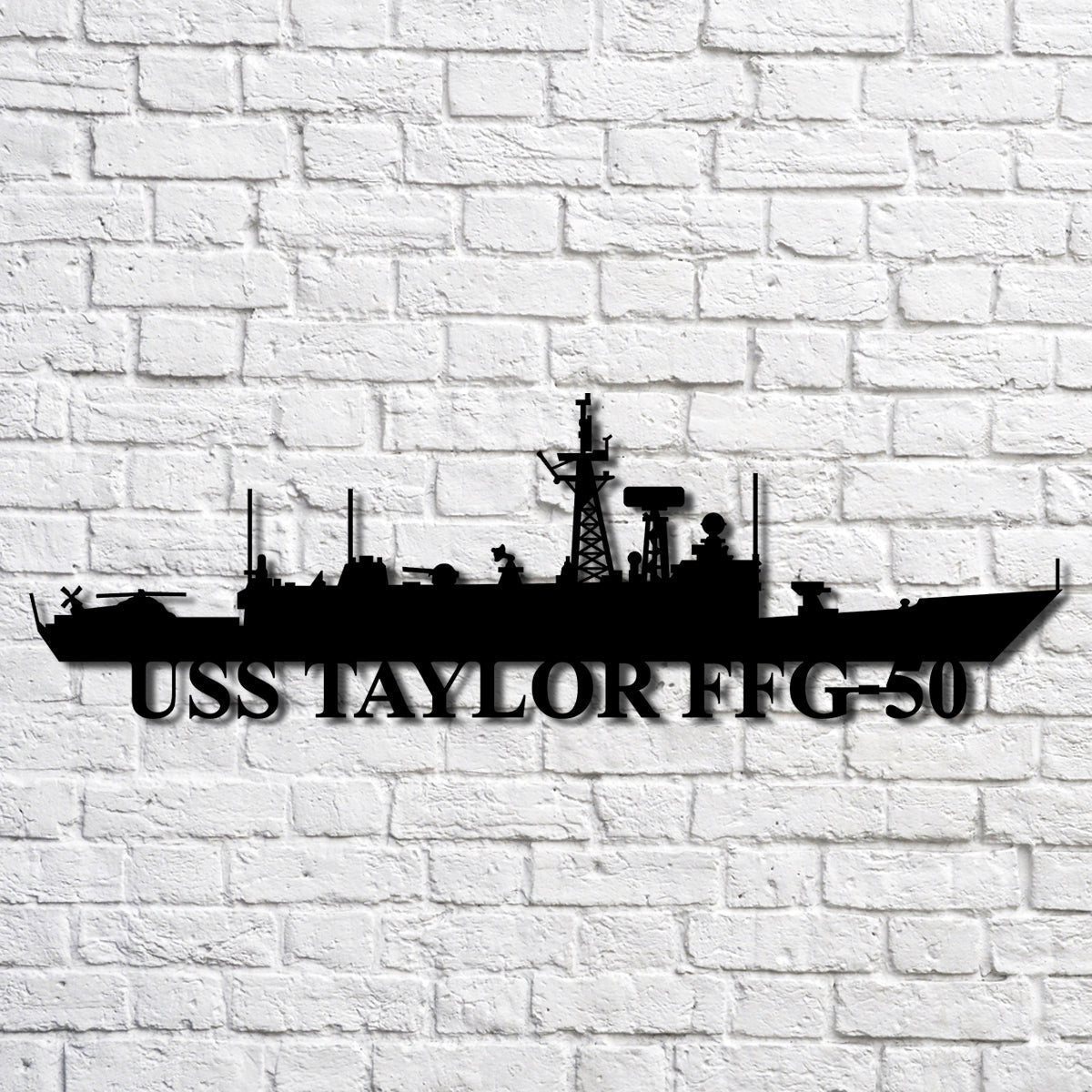 Uss Taylor Ffg50 Navy Ship Metal Art, Gift For Navy Veteran, Navy Ships Silhouette Metal Art, Navy Home Decor Laser Cut Metal Signs Custom Gift Ideas