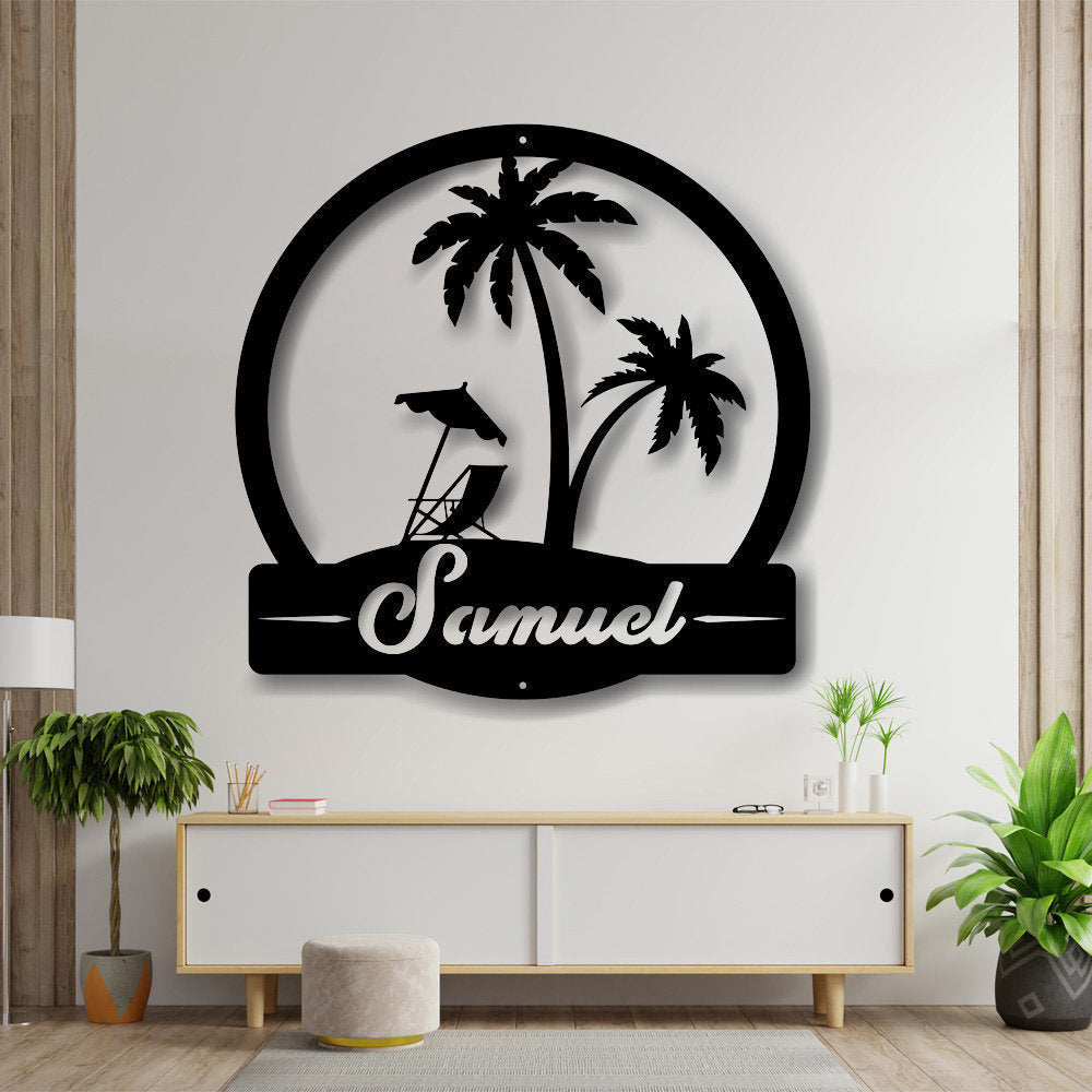 Custom Beach Sign, Pool Sign, Welcome Sign, Metal Beach Sign, Beach Decor, Family Pool Sign, Metal Sign, Swimming Pool Sign, Beach House Laser Cut Metal Signs Custom Gift Ideas