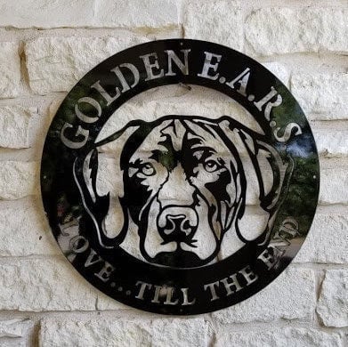 Labrador Retriever Dog Sign, Hunting Dog, Entrance Sign, Wall Decor, Plasma Cut Steel Sign, Custom Sign, Welcome Sign, Personalized Laser Cut Metal Signs Custom Gift Ideas