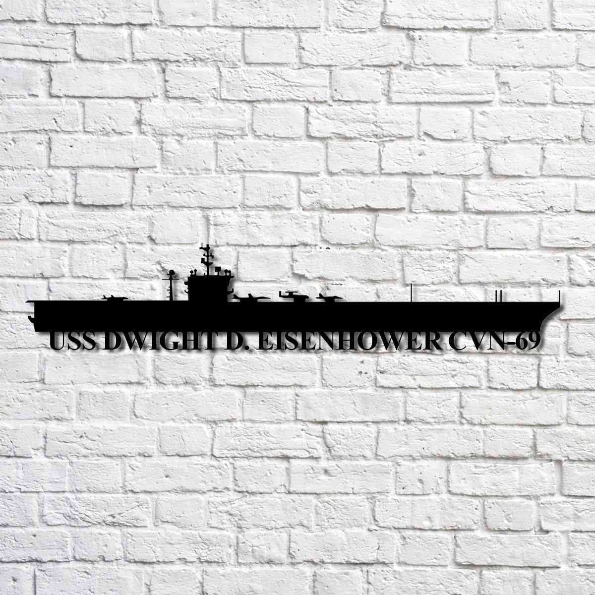 Uss Dwight D. Eisenhower Cvn69 Navy Ship Metal Art, Custom Us Navy Ship Cut Metal Sign, Gift For Navy Veteran, Navy Ships Silhouette Metal Art, Navy Home Decor Laser Cut Metal Signs Custom Gift Ideas
