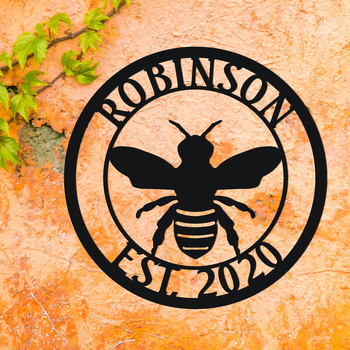 Honey Bee Sign, Custom Bee Theme Farm Sign Wall Art, Honey Bee Family Nan, Metal Sign, Custom Last Name Sign, Family Name Sign Laser Cut Metal Signs Custom Gift Ideas