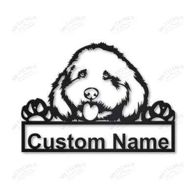 Cockapoo Dog Personalized Metal Wall Decor, Cut Metal Sign, Metal Wall Art, Metal House Sign, Metal Laser Cut Metal Signs Custom Gift Ideas