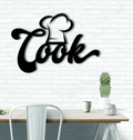 Cook chef hat kitchen decor Cut Metal Sign Laser Cut Metal Signs Custom Gift Ideas