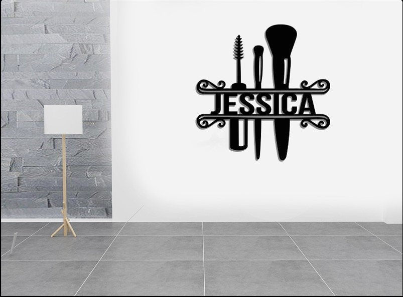 Personalized Makeup Room Metal Sign, Makeup Room Sign, Makeup Room Decor, Makeup Kids Name Sign Gift, Sign For Makeup Room Laser Cut Metal Signs Custom Gift Ideas