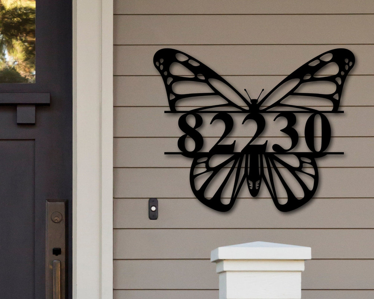 Butterfly Wall Art, Butterfly Wall Decor, Metal Wall Decor, Butterfly Art, Welcome Sign, Butterfly Decor, Last Name Sign, Custom Butterfly Laser Cut Metal Signs Custom Gift Ideas
