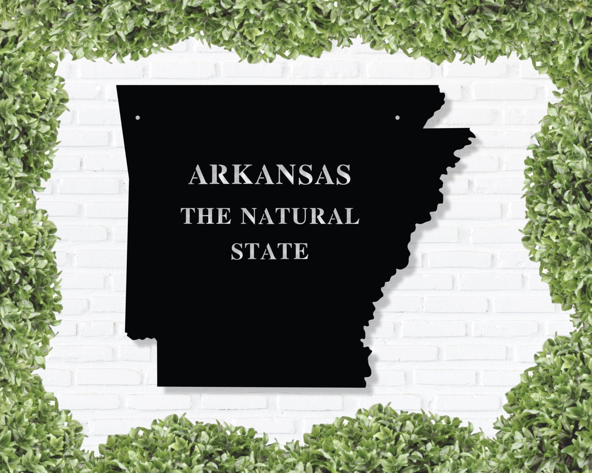 Arkansas Metal Art, Established Family Sign, Metal Monogram Sign, Metal Family Name Sign, Metal Signs With Last Names Laser Cut Metal Signs Custom Gift Ideas