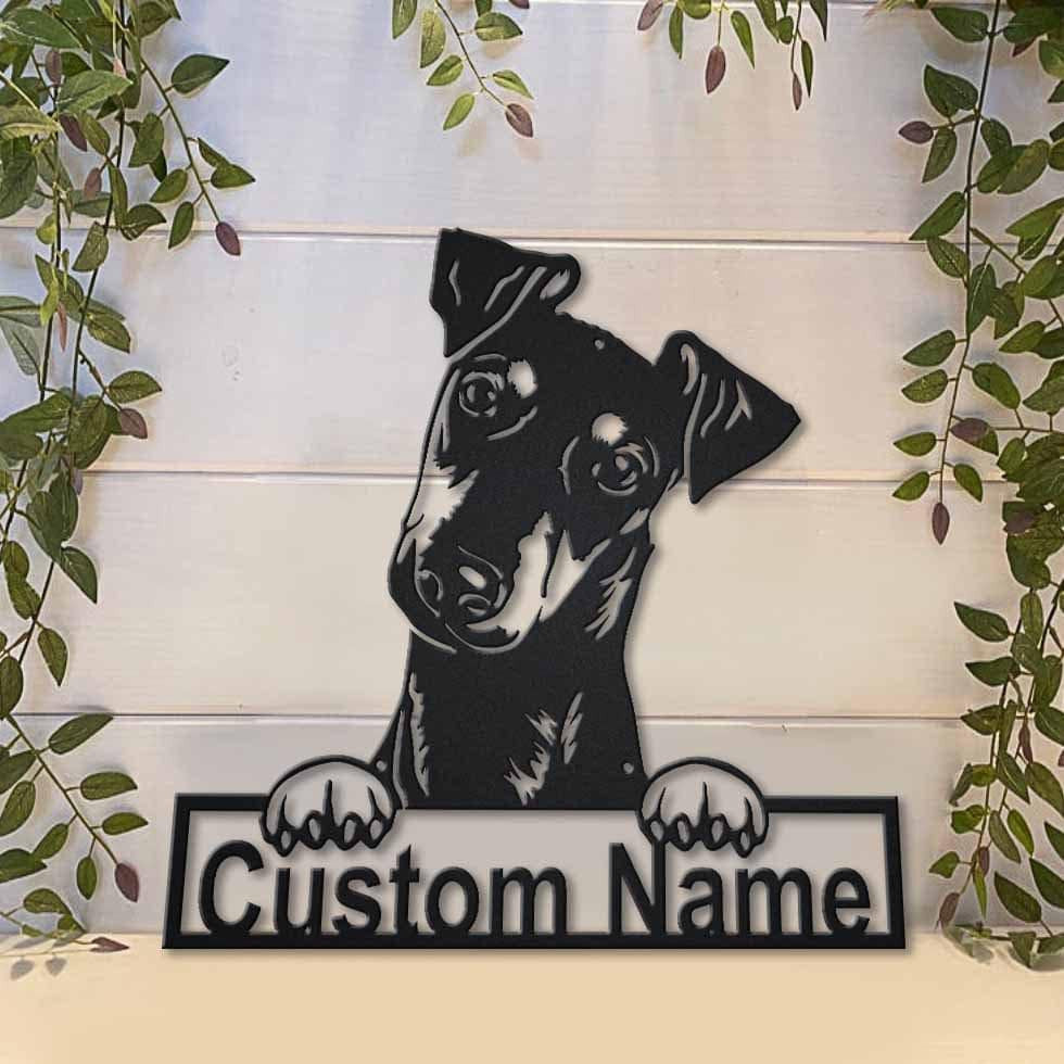 Personalized Manchester Terrier Dog Metal Sign Art, Custom Manchester Terrier Dog Metal Sign, Boxer Dog Funny, Dog Gift, Animal Custom Laser Cut Metal Signs Custom Gift Ideas