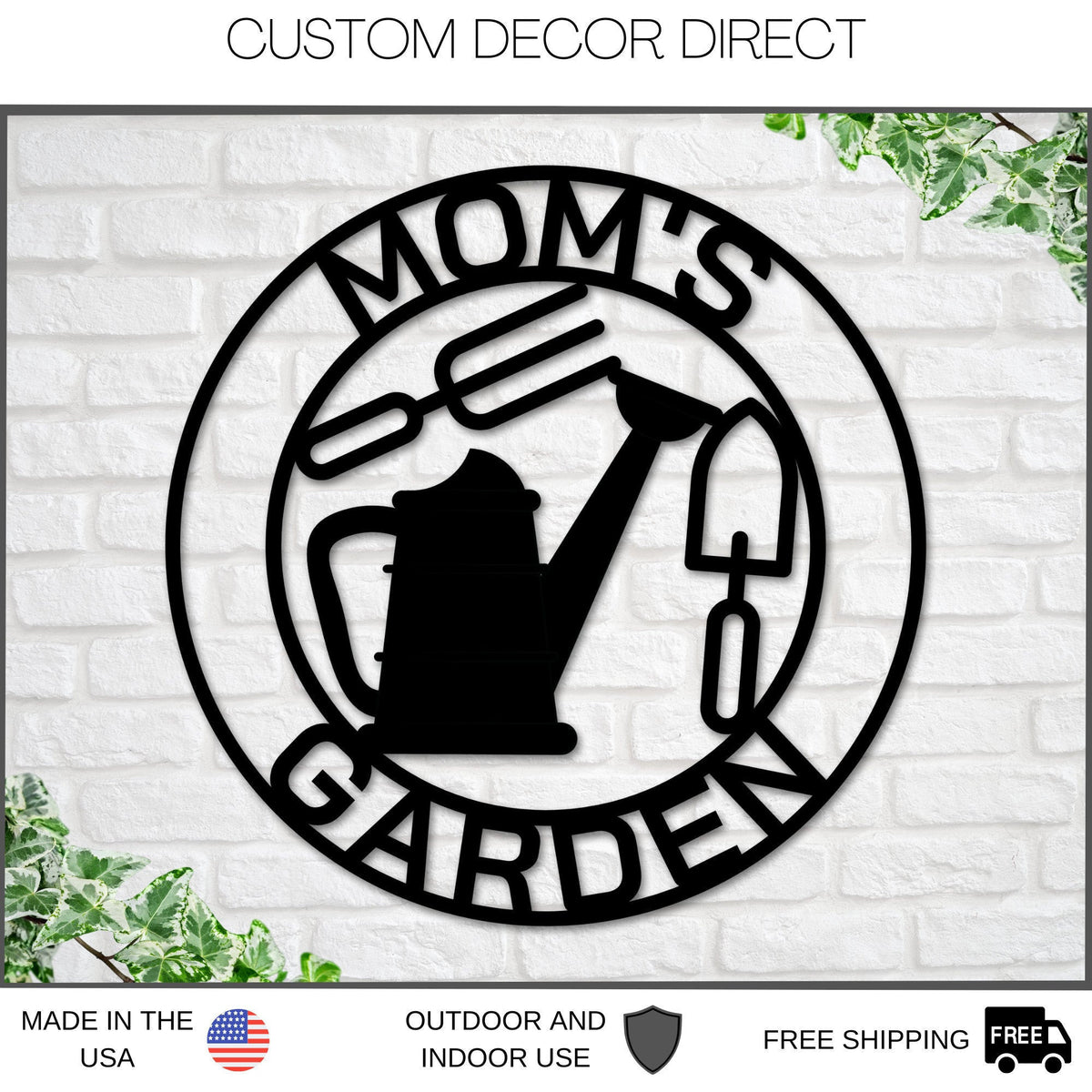 Custom Garden Metal Sign, Personalized Garden Sign, Garden Business Name Sign, Mother's Day Gift, Gifts For Her, Garden Decor, Garden Sign Laser Cut Metal Signs Custom Gift Ideas