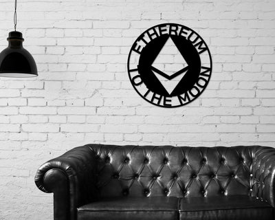 Ethereum Sign, Metal Ethereum Sign, Personalized Ethereum , Custom Cryptocurrency Sign, Ethereum Gift, Ethereum Wall Art, Ethereum Crypto Laser Cut Metal Signs Custom Gift Ideas