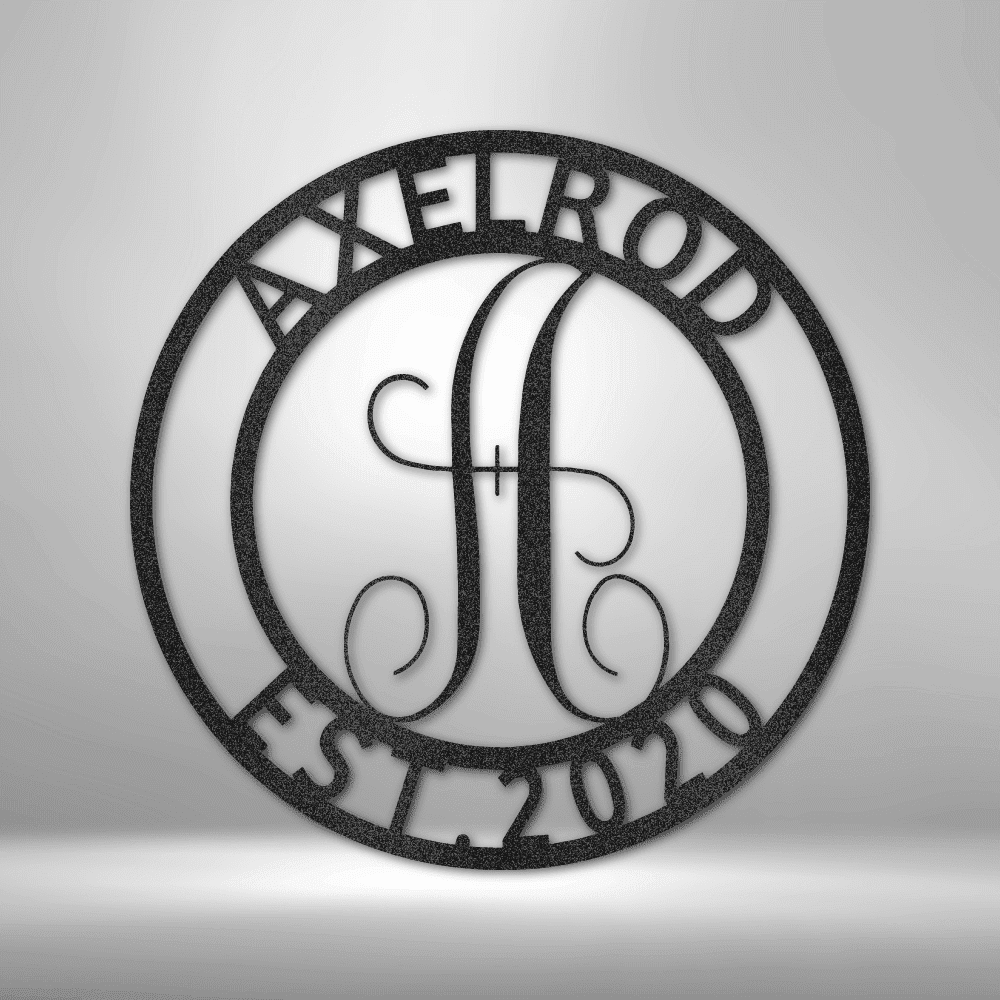 Personalized Family Name Steel Art Wall Decor Metal Name Sign Laser Cut Metal Signs Custom Gift Ideas