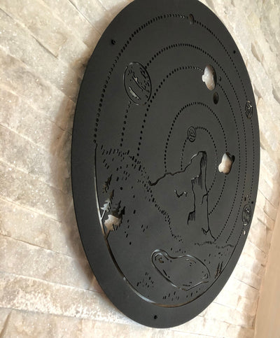 Planets Metal Wall Decor, Metal Wall Art, Housewarming Gift, Home Decor, Office Decor, Interior Design, Metal Laser Cut Metal Signs Custom Gift Ideas