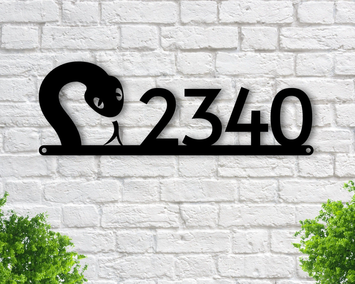 Snake Address Sign, Metal Wall Decor, Snake Wall Art , Metal Snake Decor, Animal Art, Wall Art, Personalized Snake Art, Snake Address Plaque, Laser Cut Metal Signs Custom Gift Ideas