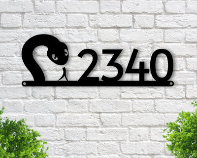 Snake Address Sign, Metal Wall Decor, Snake Wall Art , Metal Snake Decor, Animal Art, Wall Art, Personalized Snake Art, Snake Address Plaque, Laser Cut Metal Signs Custom Gift Ideas