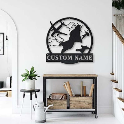 Personalized Base Jumping Monogram Metal Sign Art, Custom Base Jumping Metal Sign, Hobbie Gifts, Sport Gift, Birthday Gift, Laser Cut Metal Signs Custom Gift Ideas