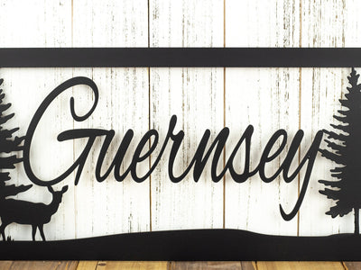 Last Name Sign, Metal Signs Personalized, Custom Metal Sign, Lake House Decor, Rustic Home Decor, Laser Cut Sign, Matte Black Shown, Laser Cut Metal Signs Custom Gift Ideas