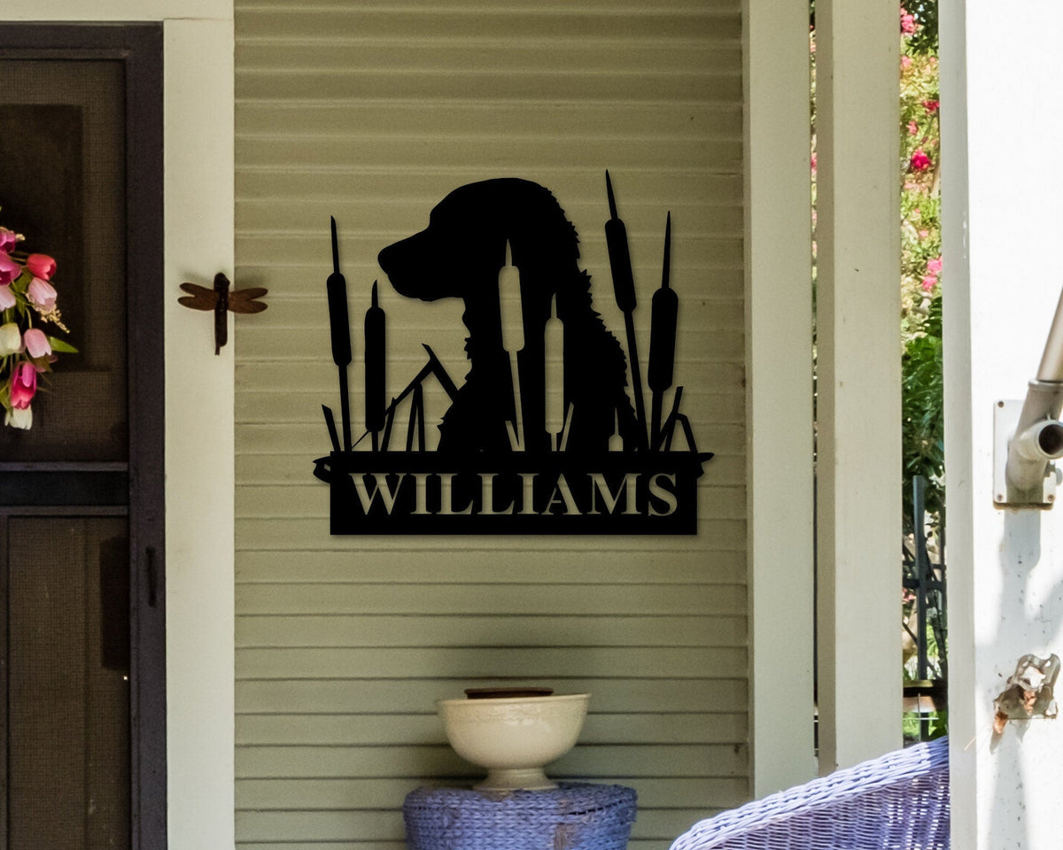 Duck Hunting Sign, Dog Duck Hunting Sign, Duck Hunter Gift, Personalized Family Name Sign, Custom Metal Sign, Personaliz, Laser Cut Metal Signs Custom Gift Ideas