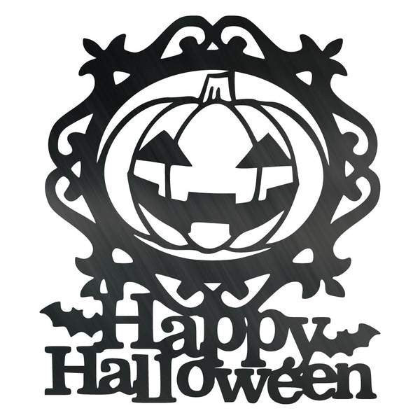 Pumpkin Happy Halloween Customized Metal Signs, Custom Metal Sign, Custom Signs, Metal Sign, Metal Laser Cut Metal Signs Custom Gift Ideas