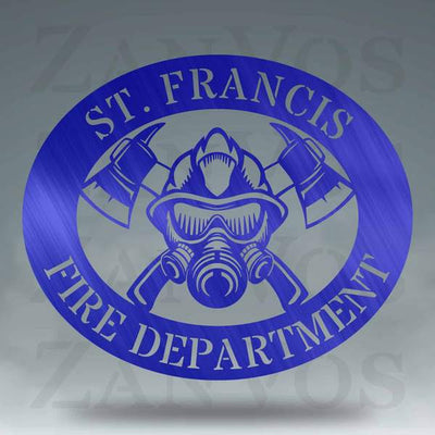 Firefighter Monogram Customized Metal Signs, Custom Metal Sign, Custom Signs, Metal Sign, Metal Laser Cut Metal Signs Custom Gift Ideas