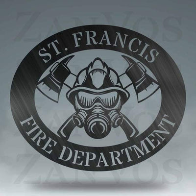 Firefighter Monogram Customized Metal Signs, Custom Metal Sign, Custom Signs, Metal Sign, Metal Laser Cut Metal Signs Custom Gift Ideas