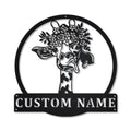Personalized Giraffe Monogram Metal Sign Art, Custom Giraffe Monogram Metal Sign, Birthday Gift, Animal Funny, Father's Day Gift, Laser Cut Metal Signs Custom Gift Ideas