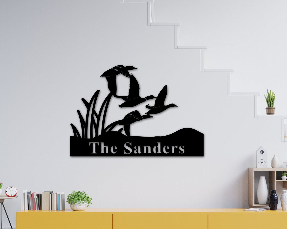Personalized Family Name Metal Sign, Metal Hunting Outdoor Decor, Last Name Sign, Housewarming Gift, Custom Metal Name Sign, Wedding Gift, Metal Laser Cut Metal Signs Custom Gift Ideas