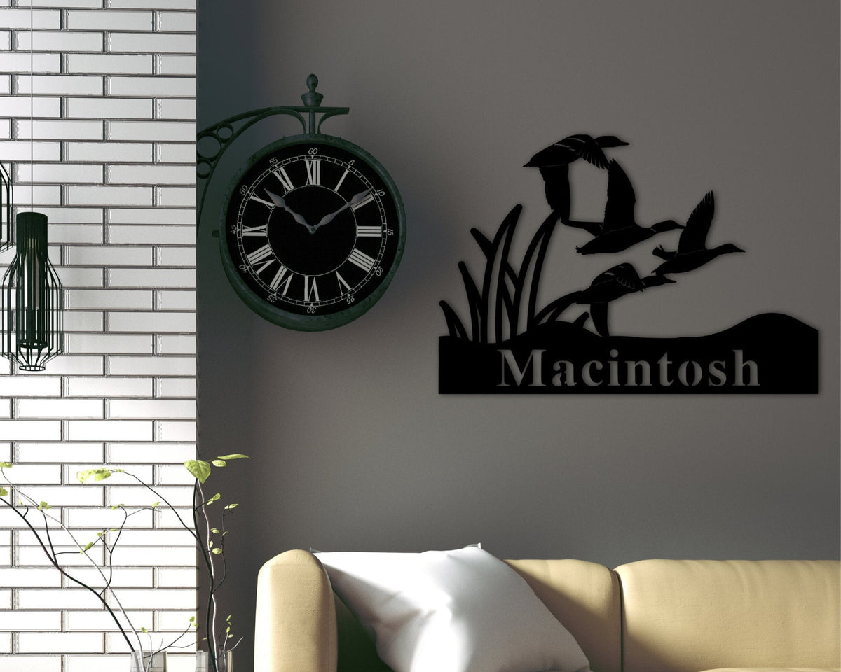 Personalized Family Name Metal Sign, Metal Hunting Outdoor Decor, Last Name Sign, Housewarming Gift, Custom Metal Name Sign, Wedding Gift, Metal Laser Cut Metal Signs Custom Gift Ideas