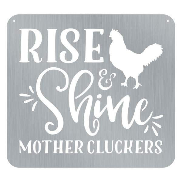 Rise &amp; Shine Customized Metal Signs, Custom Metal Sign, Custom Signs, Metal Sign, Metal Laser Cut Metal Signs Custom Gift Ideas