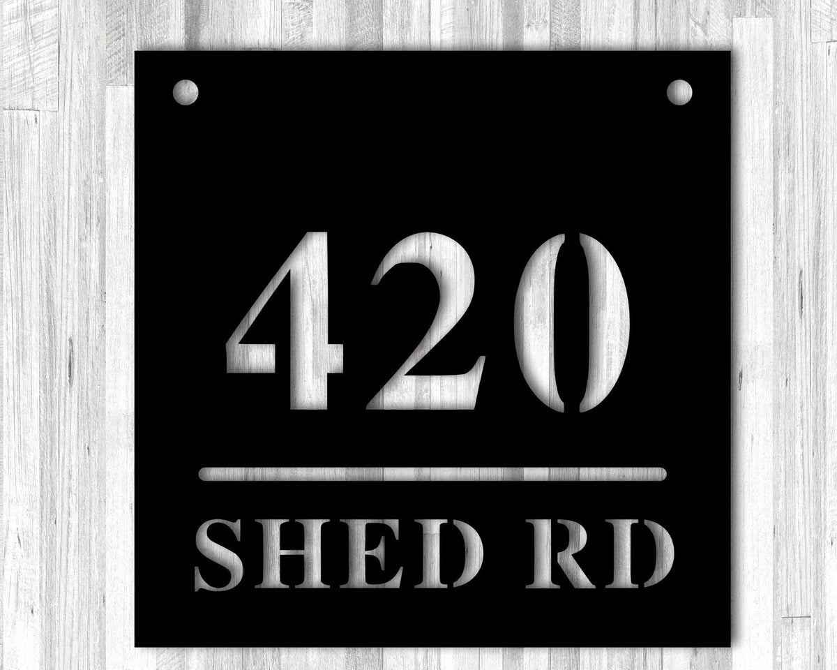 Personalized Metal Address Sign, Modern Address Sign, Metal House Numbers, Address Plaque, House Warming Gift, Minimalist Address Sign, Laser Cut Metal Signs Custom Gift Ideas