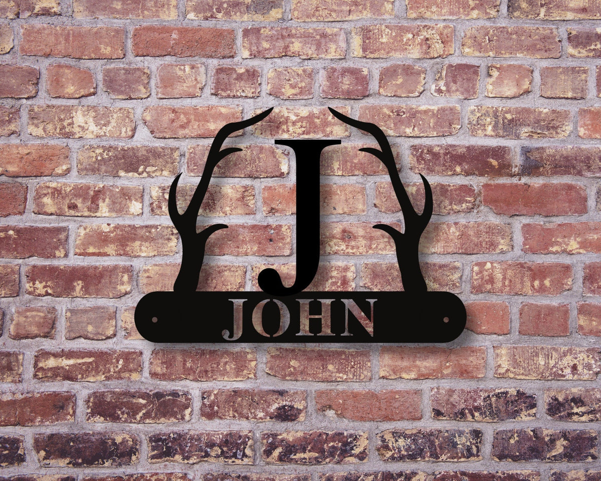 Personalized Deer Sign, Metal Name Sign, Gift For Him, Fathers Day Gift, Christmas Gift, Metal Hunting Sign, Deer Hunter Sign, Deer Sign,, Laser Cut Metal Signs Custom Gift Ideas