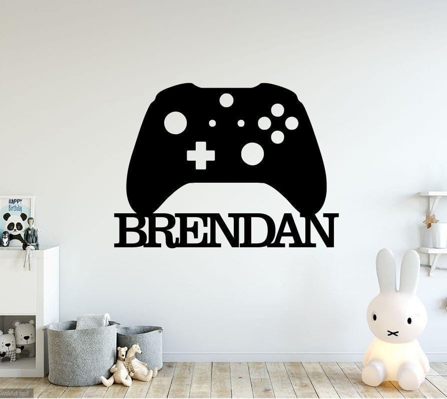 Personalized Gaming Room Sign, Bedroom Metal Art, Video Games Home Decor, Controller Metal Sign, Custom Metal Wall Art, Laser Cut Metal Signs Custom Gift Ideas